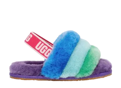 UGG Fluff Yeah Slide "Purple & Rainbow"