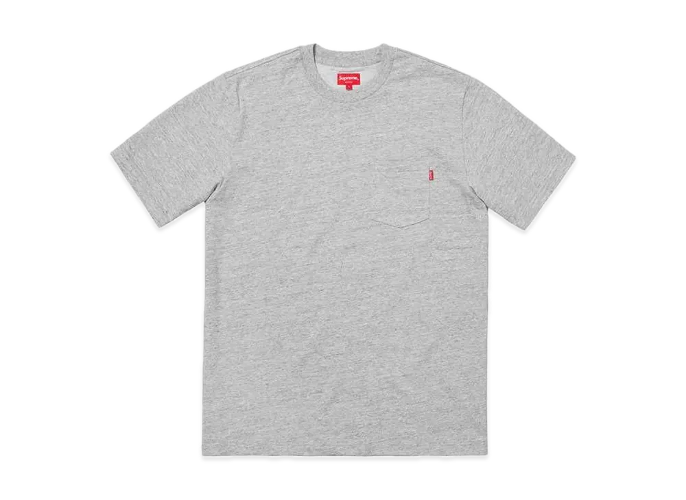 Supreme S/S Pocket Tee "Heather Grey"(18FW)