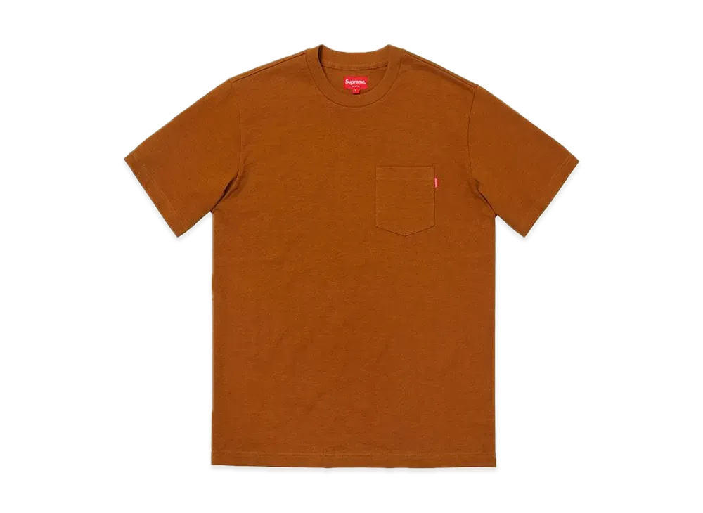 Supreme S/S Pocket Tee "Rust"(18FW)
