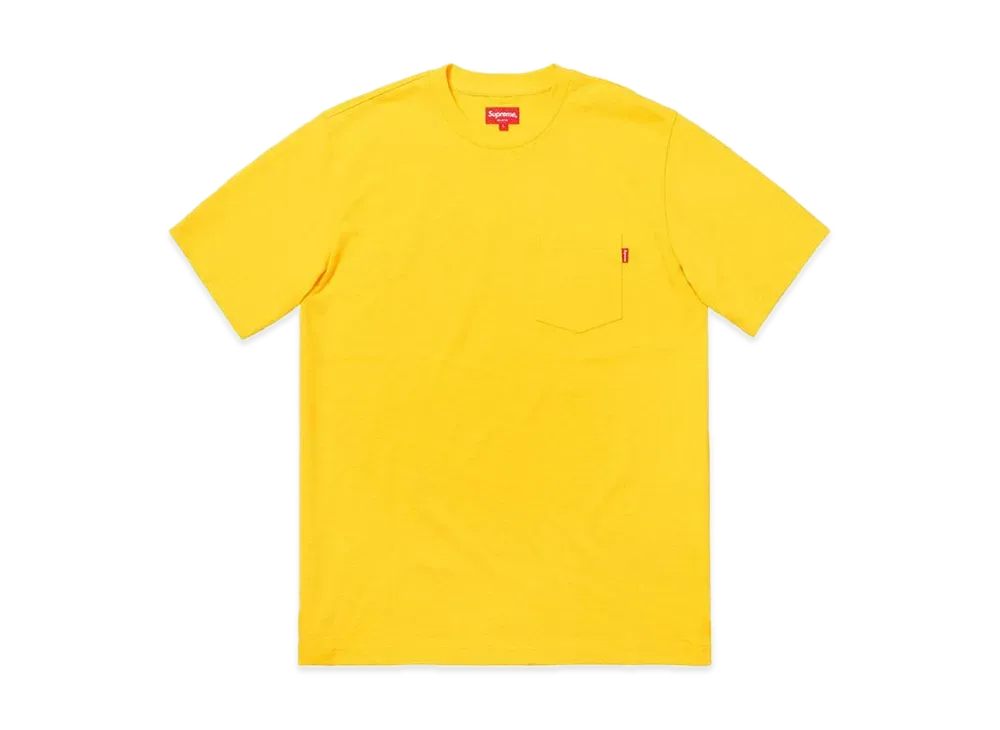 Supreme S/S Pocket Tee "Yellow"(18FW)