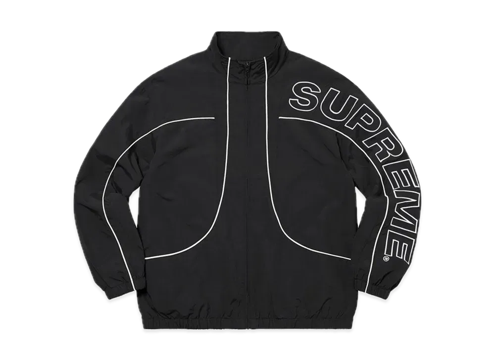 Supreme Piping Track Jacket "Black"