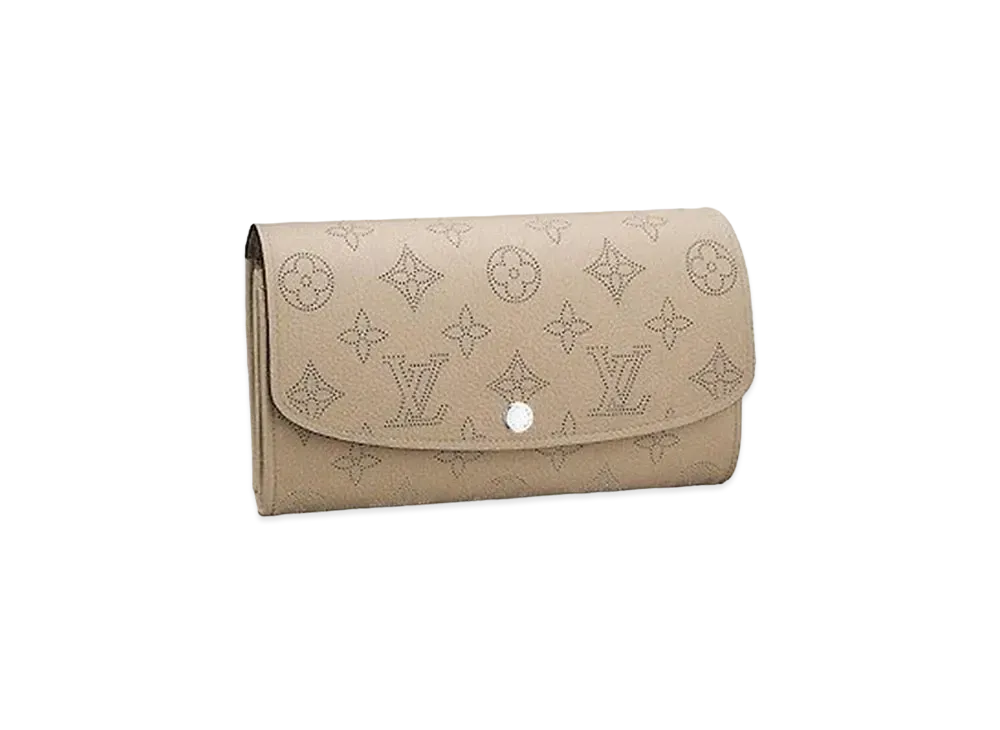 Louis Vuitton Portefeuille Iris Mahina Leather "Galet"