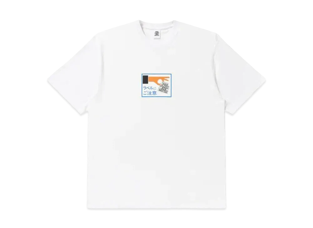 BlackEyePatch Label Caution Tee "White"
