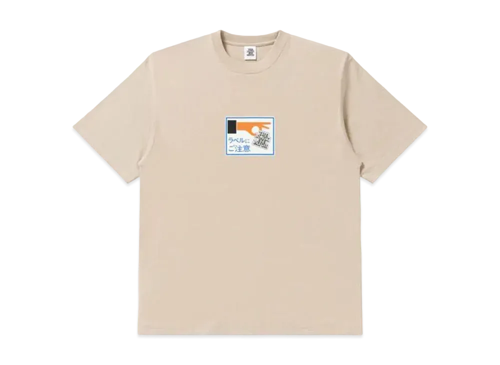 BlackEyePatch Label Caution Tee "Sand"