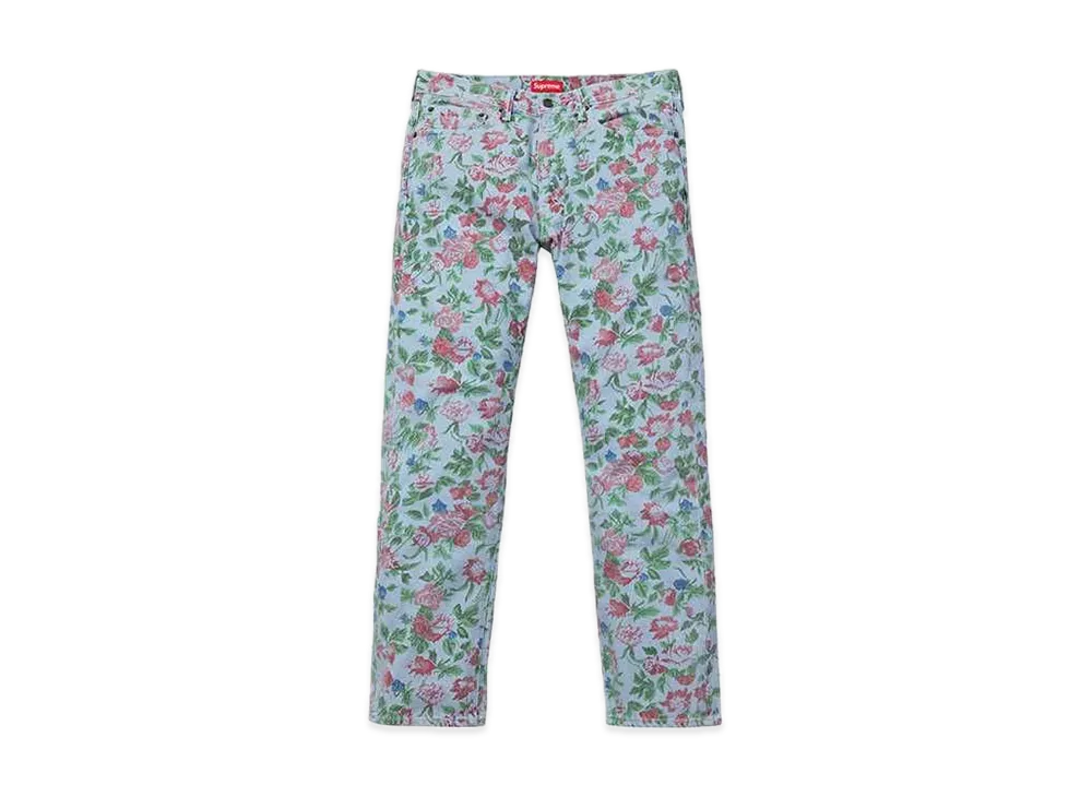 Supreme LEVI'S Custom Fit Roses 505 Jean "Blue"