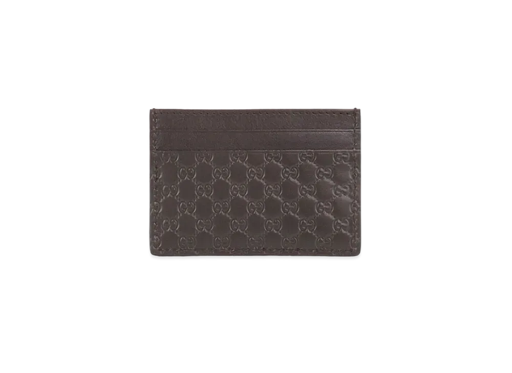 GUCCI Guccissima Card Case "Brown"