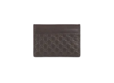 GUCCI Guccissima Card Case "Brown"