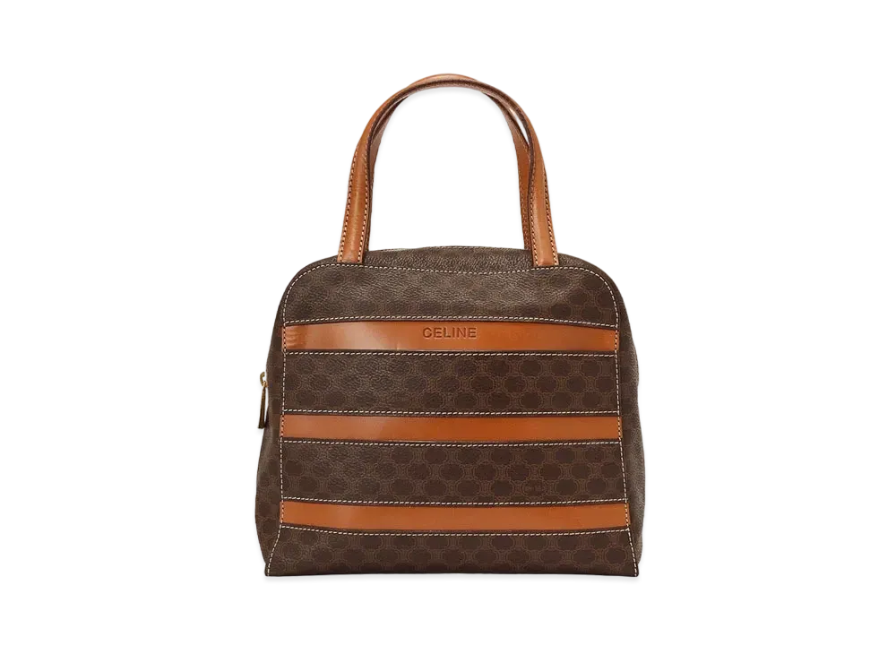 CELINE Macadam Logo Hand Bag "Brown"
