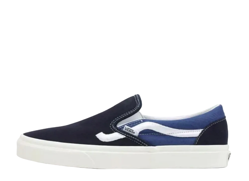 バンズ クラシック スリッポン "サイドストライプ ネイビー"