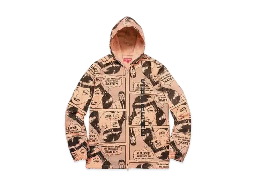 Supreme Thrasher Boyfriend Hooded Zip Up "Orange"