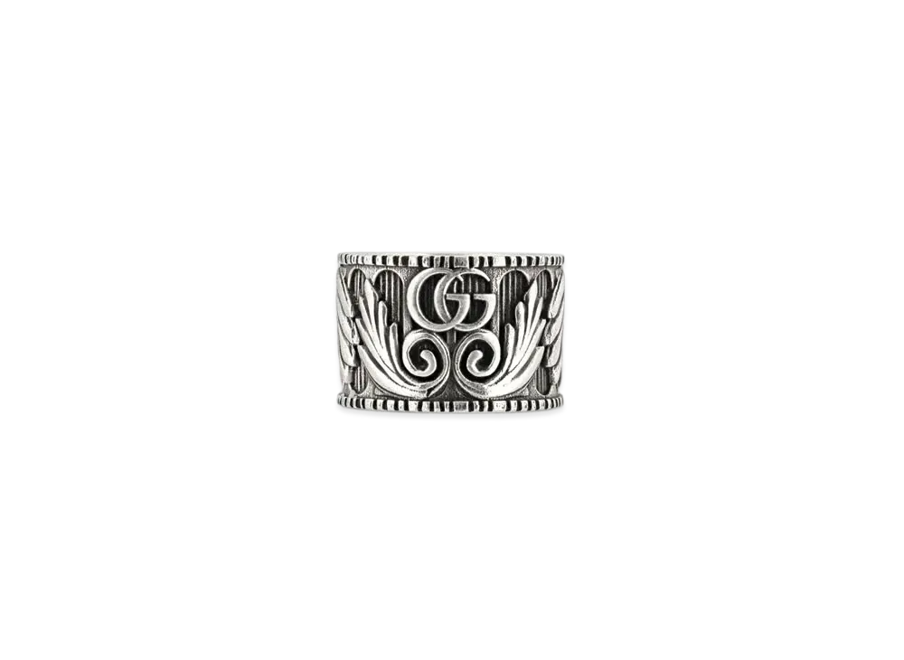 グッチ ダブルG & リーフ リング "シルバー" 551895 J8400 0811