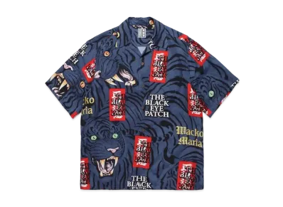 BlackEyePatch WACKO MARIA TIM LEHI Hawaiian Shirt "Navy"