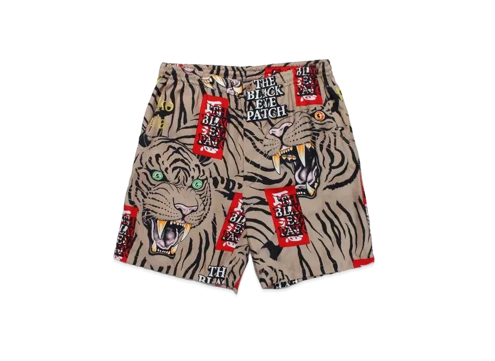 BlackEyePatch WACKO MARIA TIM LEHI Hawaiian Shorts "Beige"