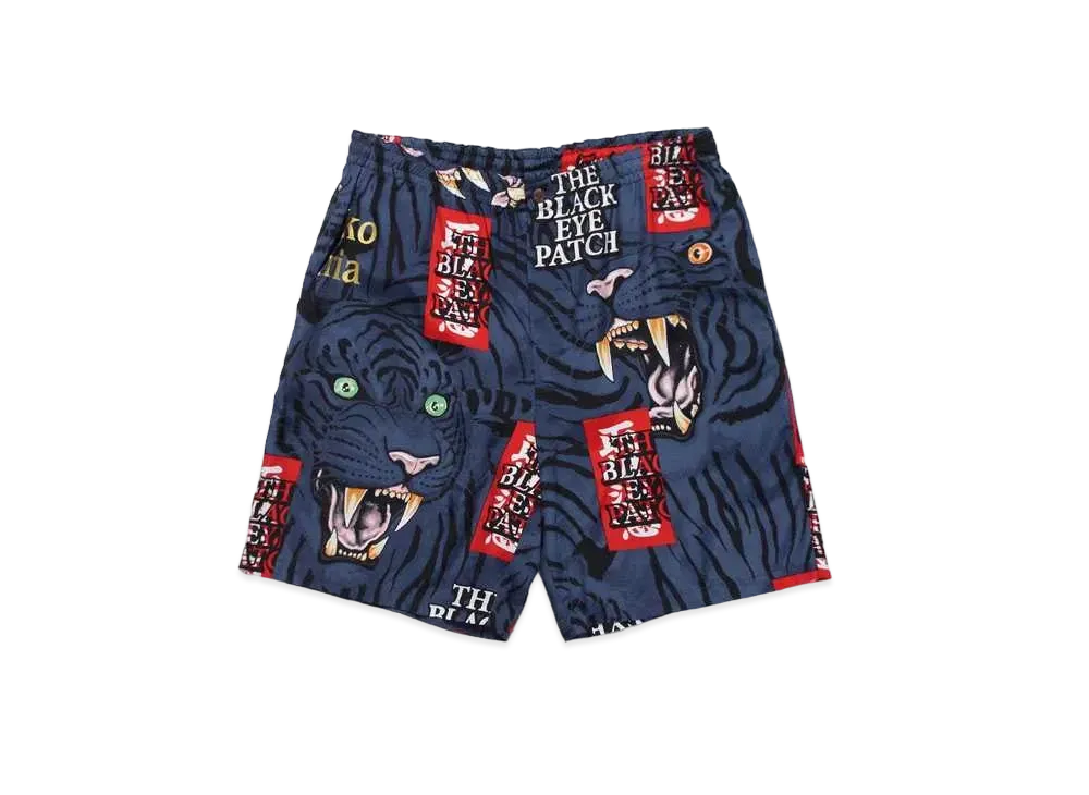BlackEyePatch WACKO MARIA TIM LEHI Hawaiian Shorts "Navy"