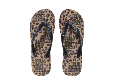 BlackEyePatch × WACKO MARIA Hayn Beach Sandals "Brown"