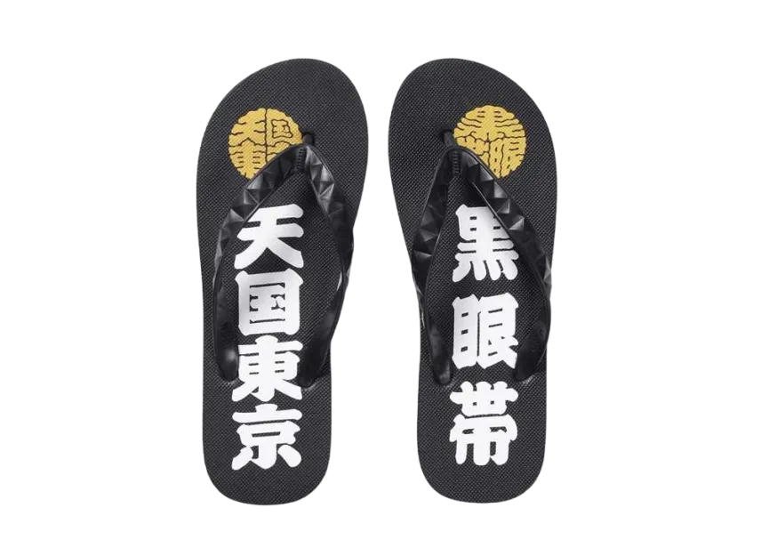 ブラックアイパッチ × ワコマリア ハイアン ビーチサンダル "ブラック"
