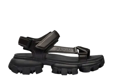 Prada Padded nappa leather sport sandals "Black"