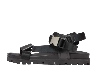 Prada Sporty leather and nylon tape sandals "Black"