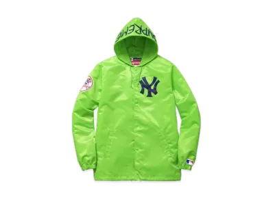 Supreme '47 Brand New York Yankees Satin Hooded Coaches Jkt "Green"