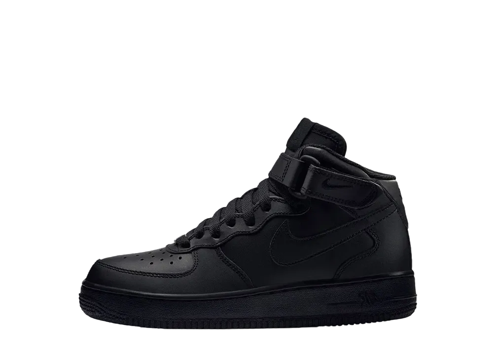 Nike GS Air Force 1 Mid "Black" (2014)