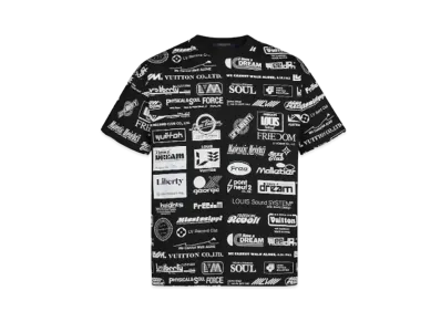 Louis Vuitton All Over Logo Printed T-Shirt "Noir"