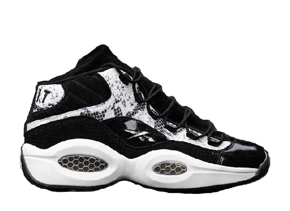 Bait × Reebok Question Mid "Black/White/Snake"