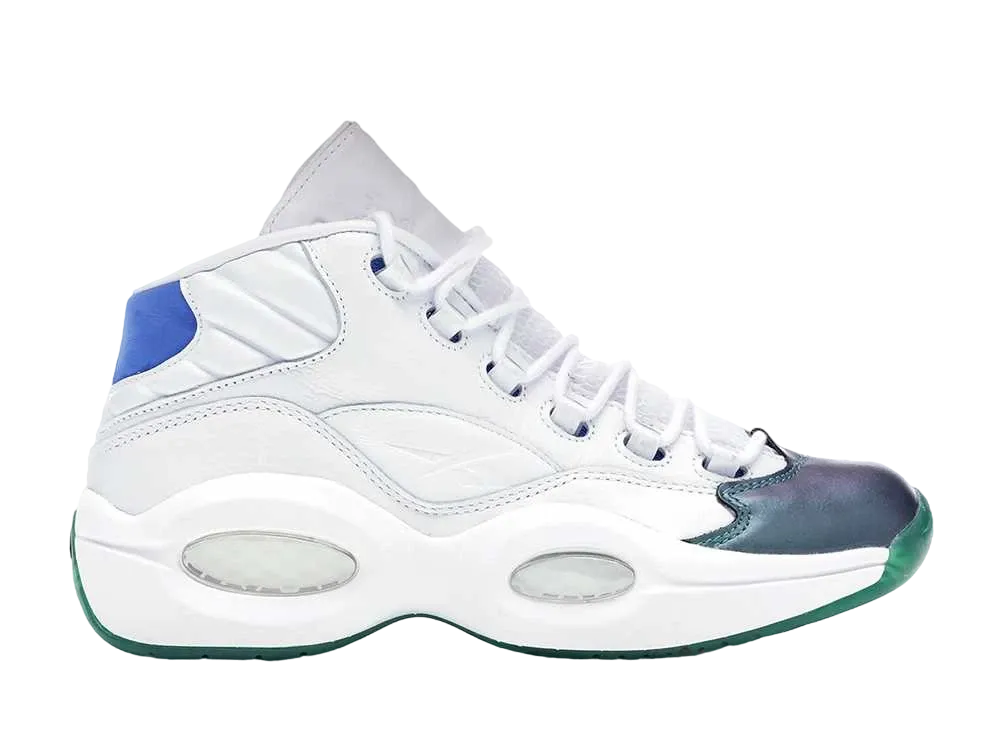 Currensy × Reebok Question Mid Jet Life "Stem Green/Vital Blue White Purple Emperor"