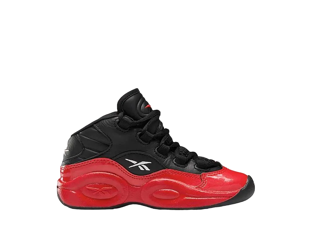 リーボック PS クエスチョン ミッド 76ers ブレッド "ブラック"(キッズ)