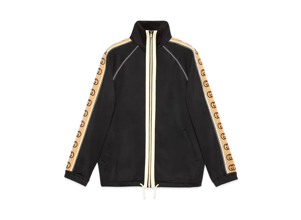 GUCCI Oversize Technical Jersey Jacket ”Black”
