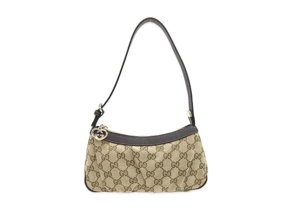GUCCI GG Canvas Accessory Pouch "Brown"