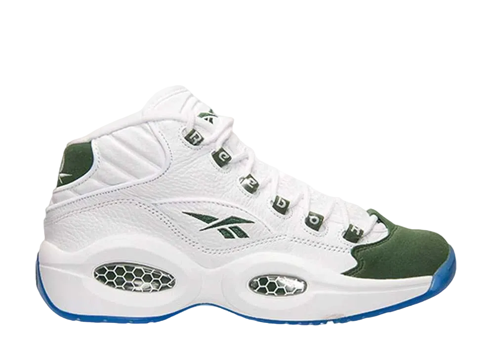 リーボック クエスチョン ミッド ミシガン州  "ホワイト/レイシング グリーン"