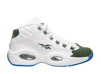 Reebok Question Mid Michigan State "White/Racing Green"