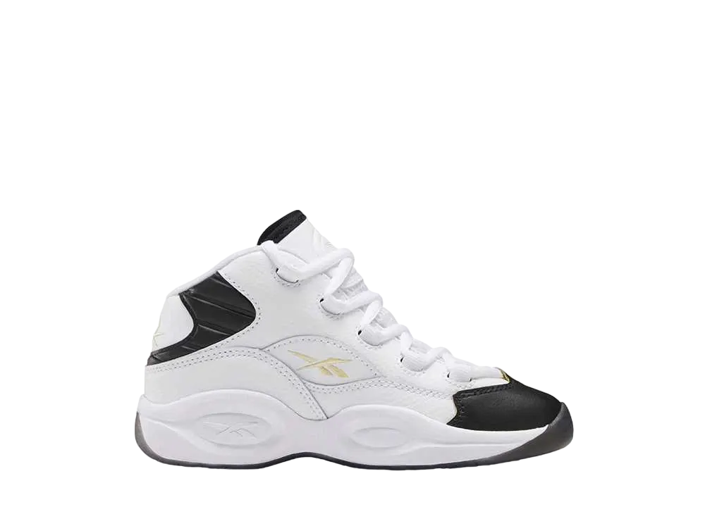 リーボック PS クエスチョン ミッド "ブラック トゥ"(キッズ)