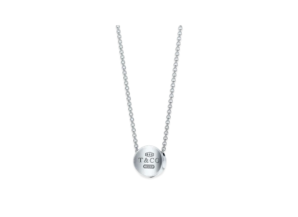 Tiffany & Co. 1837 Concave Circle Necklace "Silver"