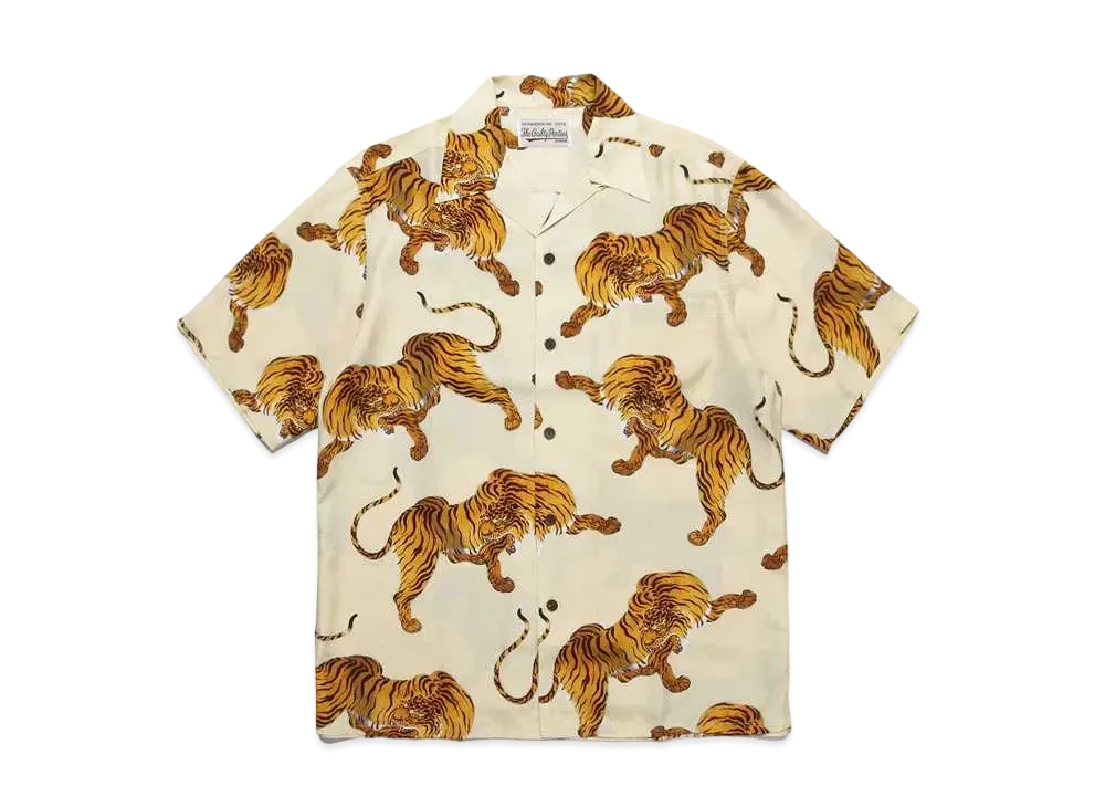 WACKO MARIA PARADISE TOKYO Summer Festival Hawaiian Shirt "Light Beige"
