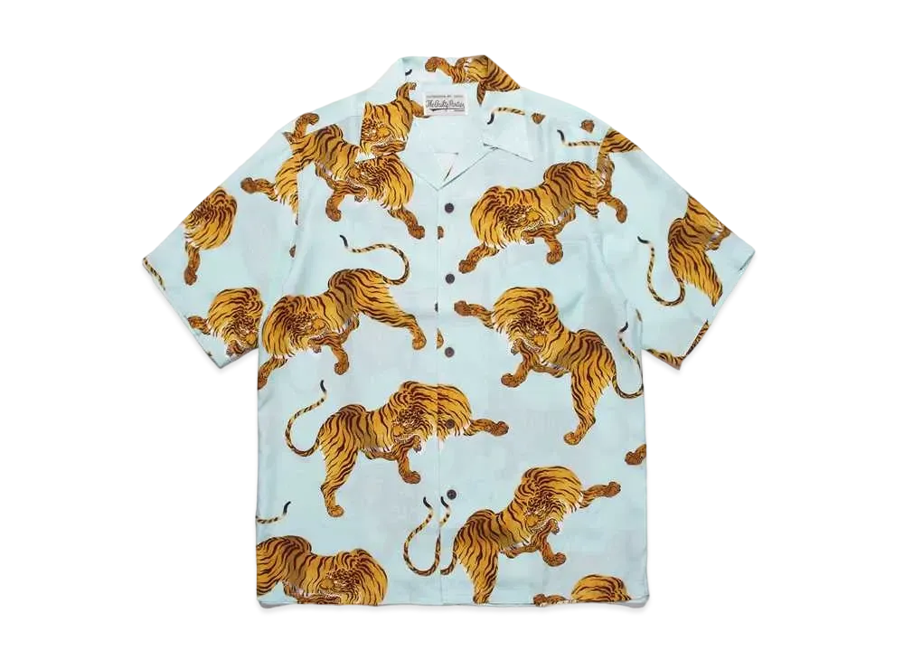 WACKO MARIA PARADISE TOKYO Summer Festival Hawaiian Shirt "Light Blue"