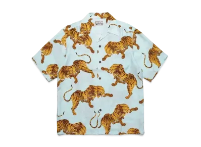 WACKO MARIA PARADISE TOKYO Summer Festival Hawaiian Shirt "Light Blue"