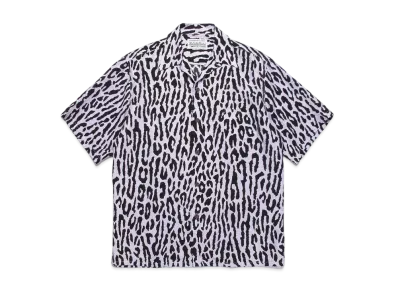 WACKO MARIA PARADISE TOKYO Summer Festival Leopard Open Collar Shirt "Purple"