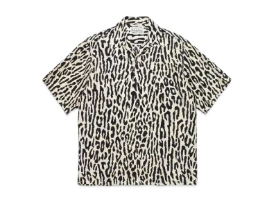 WACKO MARIA PARADISE TOKYO Summer Festival Leopard Open Collar Shirt "Yellow"