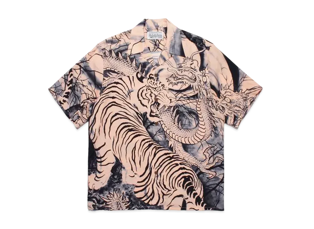 WACKO MARIA PARADISE TOKYO Summer Festival TIM LEHI Hawaiian Shirt "Orange"