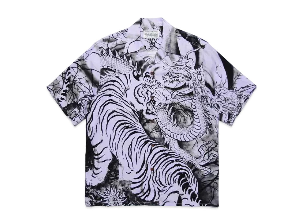 WACKO MARIA PARADISE TOKYO Summer Festival TIM LEHI Hawaiian Shirt "Purple"