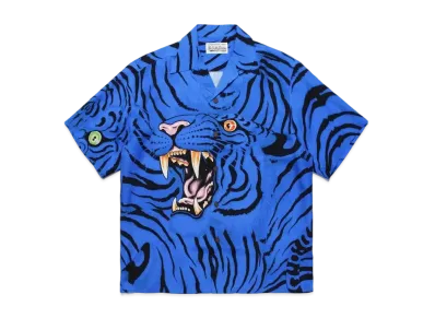 WACKO MARIA TIM LEHI Hawaiian Shirt "Blue"