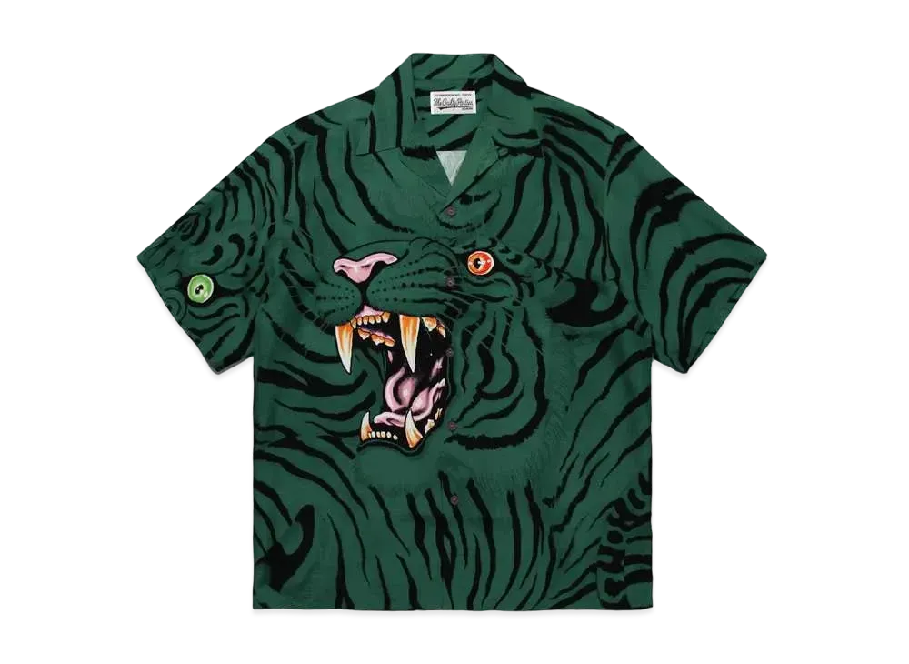 WACKO MARIA TIM LEHI Hawaiian Shirt "Green"