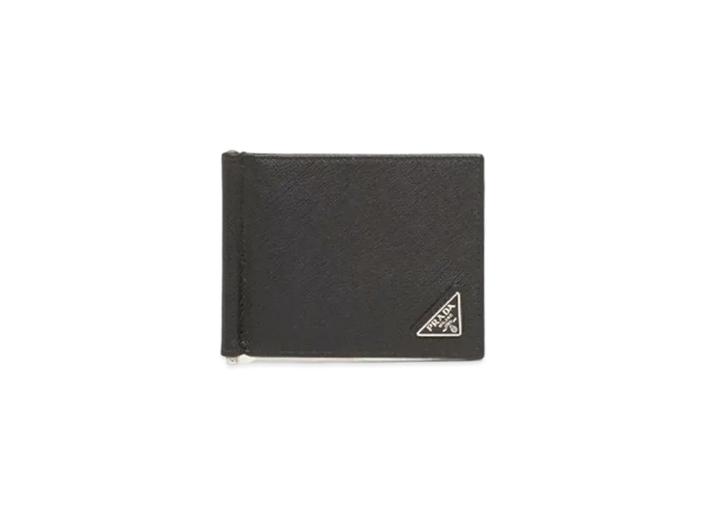 PRADA Saffiano Leather Wallet ”Black”
