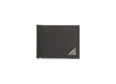 PRADA Saffiano Leather Wallet ”Black”