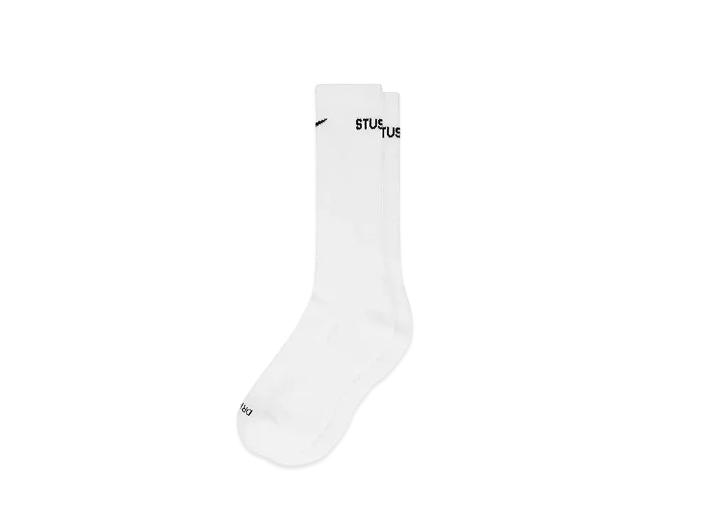 Stussy × Nike DRI-FIT Crew Socks "White"
