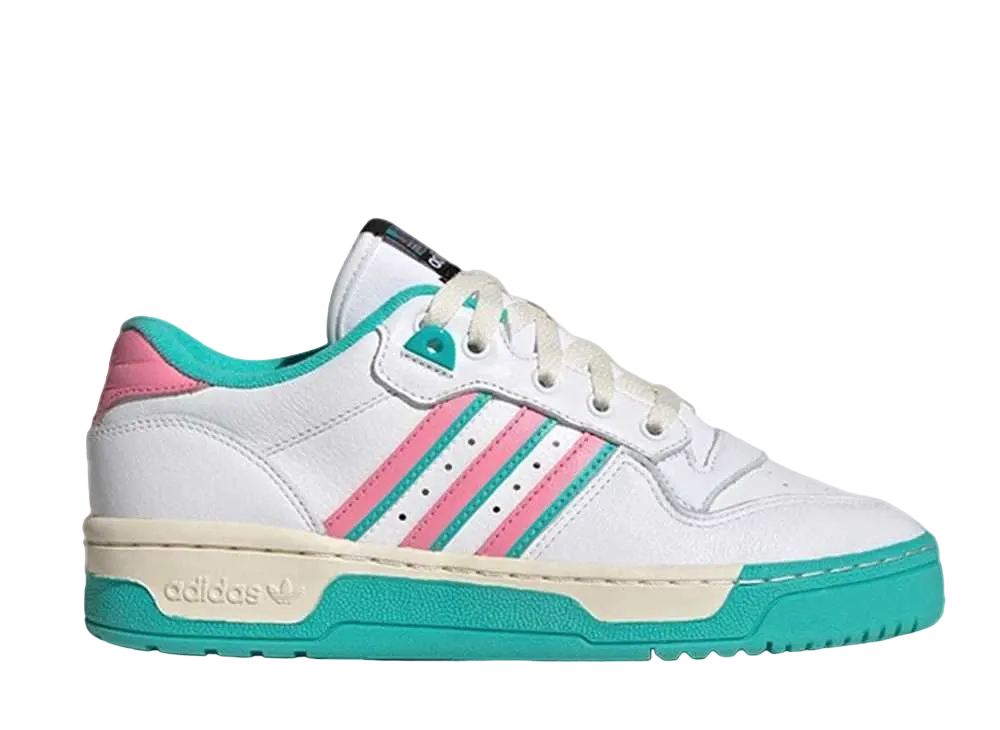 アディダス ライバルリー ロー "フットウェアホワイト/ブリスピンク/ミントラッシュ"