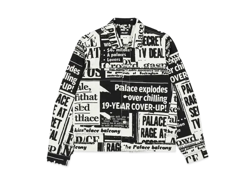 PALACE TABLOID DENIM JACKET "Black"