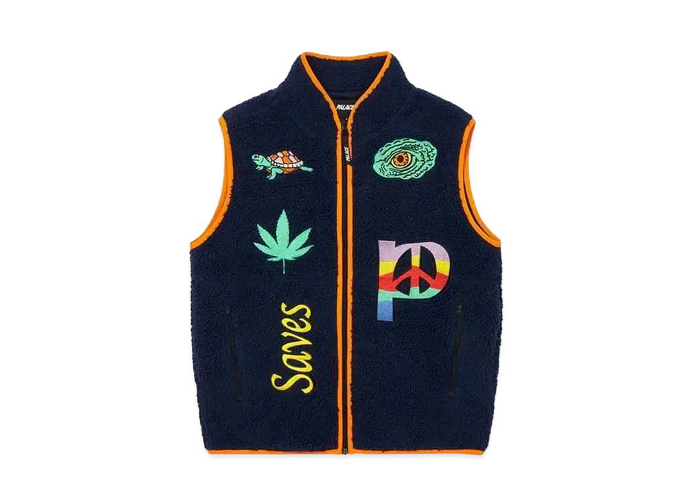 PALACE JESUS GILET "Navy"