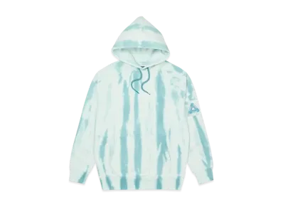 PALACE ZEBRA TIE DYE HOOD "Teal"